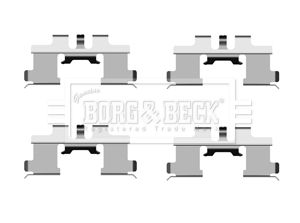 BORG & BECK Piederumu komplekts, Disku bremžu uzlikas BBK1372